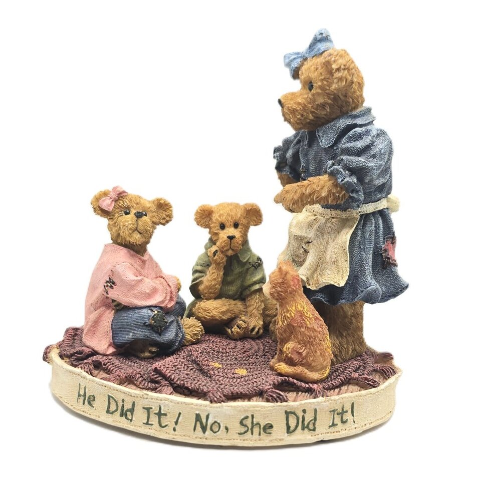 Boyds Bears Momma Luvsalot Hannah Sam Tabby 2009 Edition 1E/1677 He Did It!